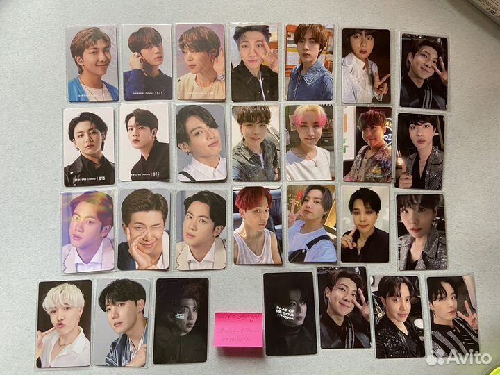 Официальные карточки bts