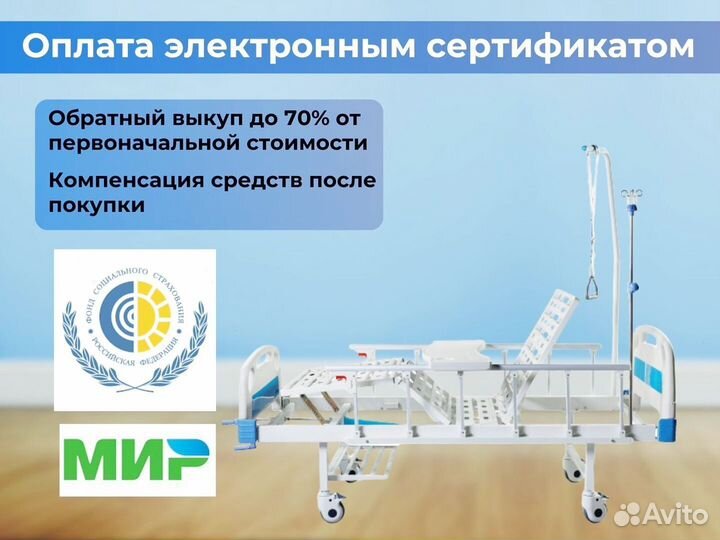 Кровать медицинская функциональная