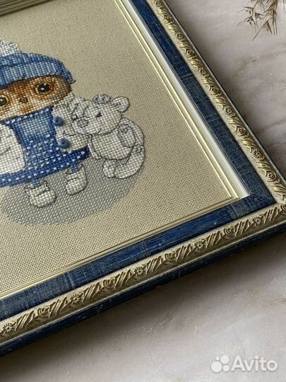Картина вышитая крестом ручная работа