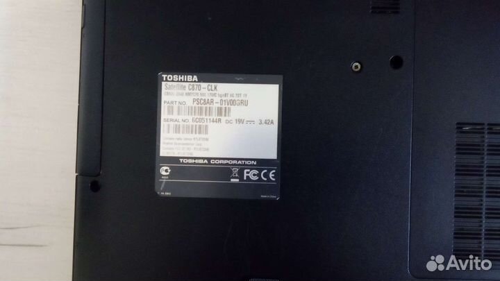 Ноутбук toshiba