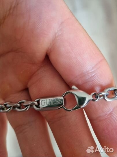 Guess цепь с кулоном мужская