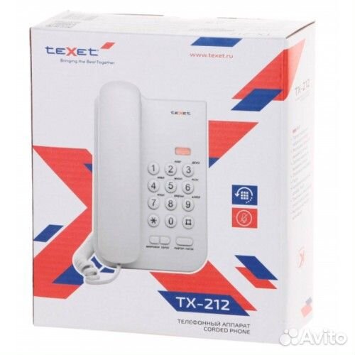 Продам телефон проводной texet TX-212