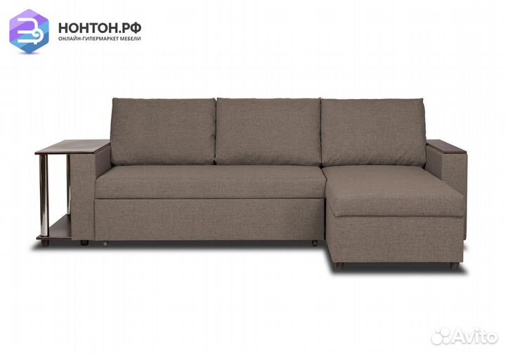 Диван угловой дельфин Форест бежевый