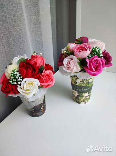 Букет цветов из мыла