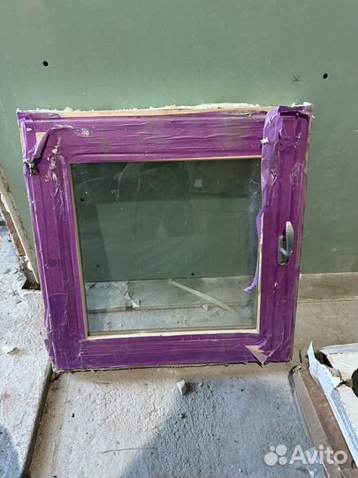Окно для бани дерево 500*500