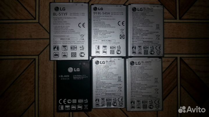 Аккумуляторы для разных старых телефонов