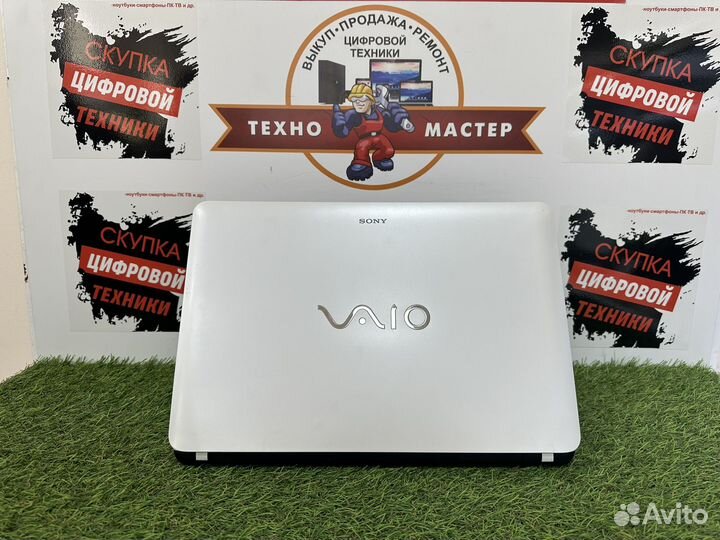 Белоснежный Sony Vaio i3, GT740, ssd 256, 6 RAM