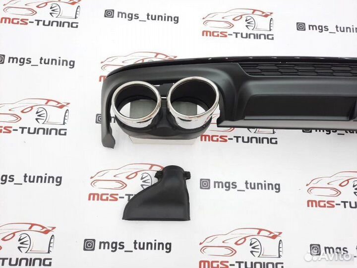 Диффузор с насадками (Сталь) на A6 С8 18+ стиль S6