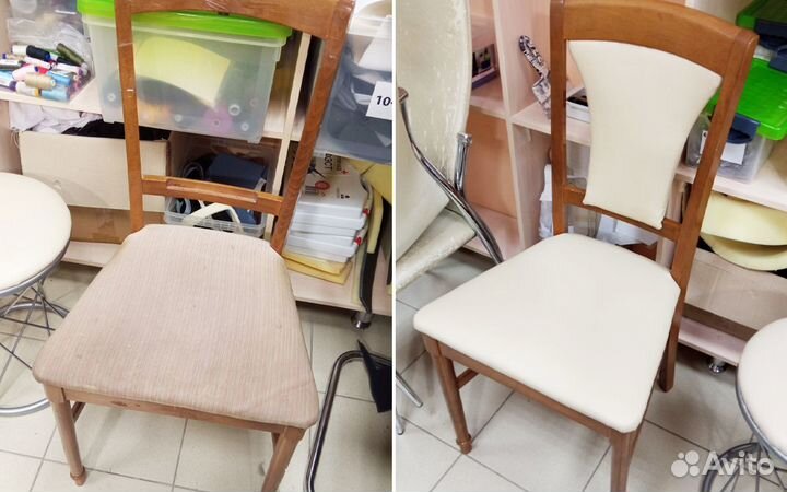 Перетяжка стульев, офисных кресел, автокресел