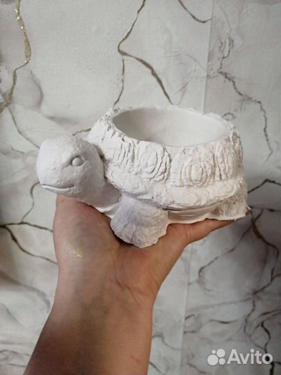 Кашпо из гипса