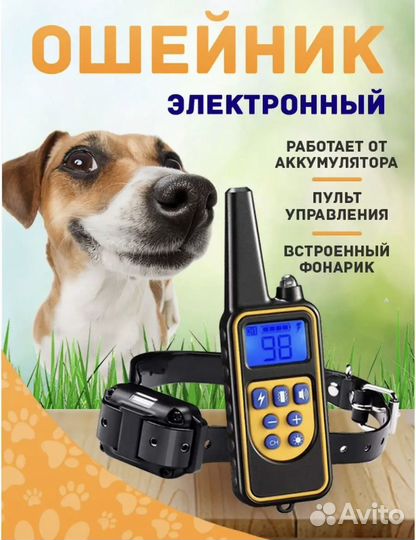 Ошейник дрессировочный электронный пульт фонарь3в1