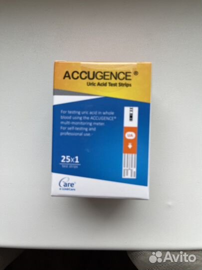 Тест полоски на мочевую кислоту