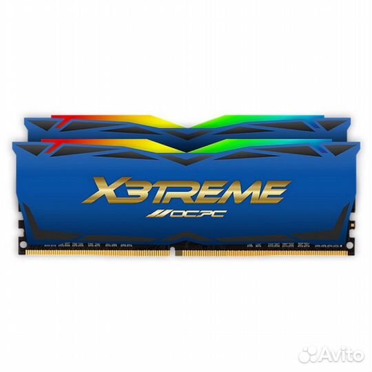 Модуль памяти ocpc X3 RGB 32GB DDR4 3600 blue labe