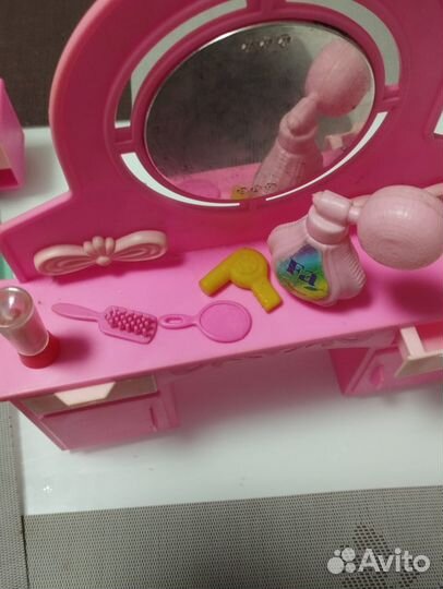 Мебель спальня для домика Барби