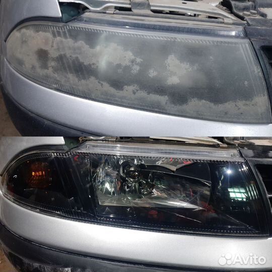 Полировка фар химическая