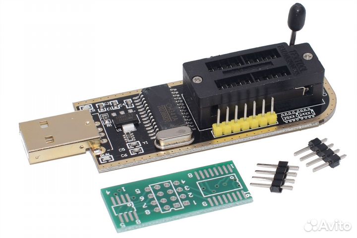 Комплект CH341A + прищепка для 24 25 серии