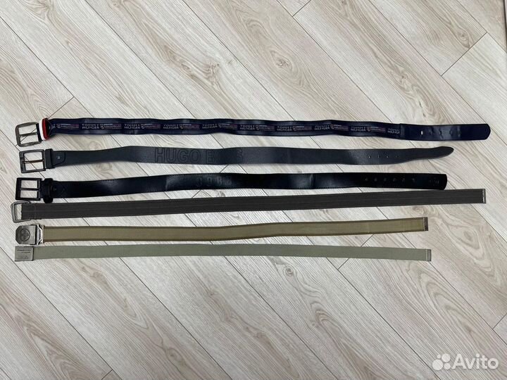 Ремень для брюк мужской кожа текстиль