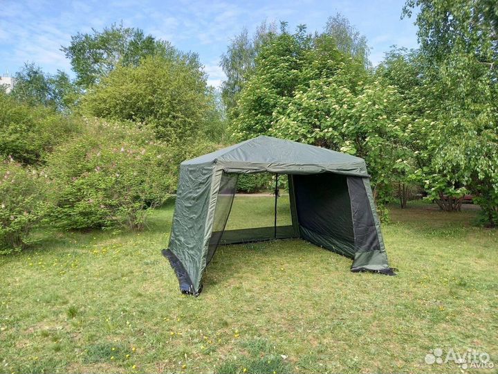 Шатёр туристический 320х320х235 см каркас металл