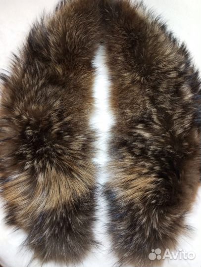 Меховой воротник енот