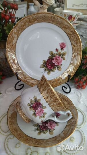 Чай/кофе трио винтаж Allegro Польша