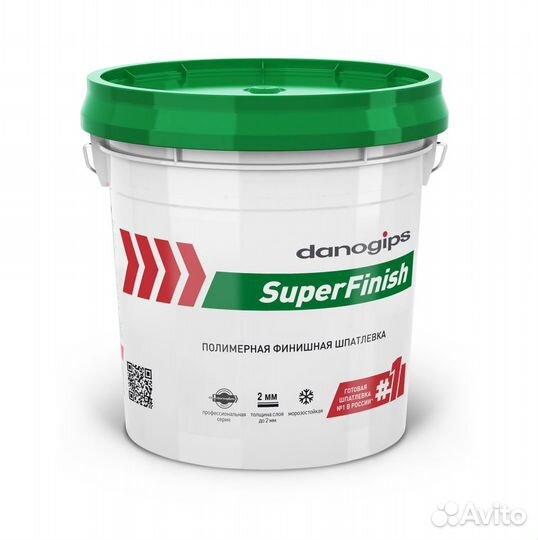 Готовая шпатлевка Danogips SuperFinish