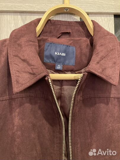 Бомбер замша