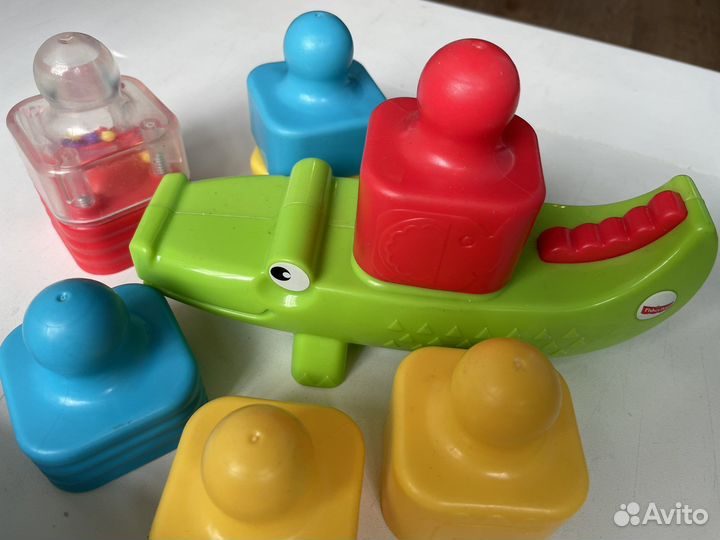 Развивающие игрушки пирамидка веселый крокодил