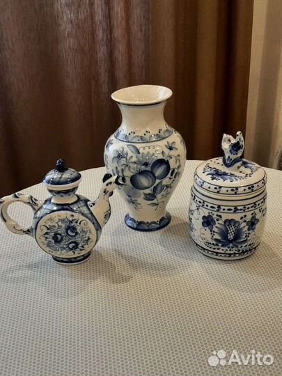 Посуда «Гжель» СССР