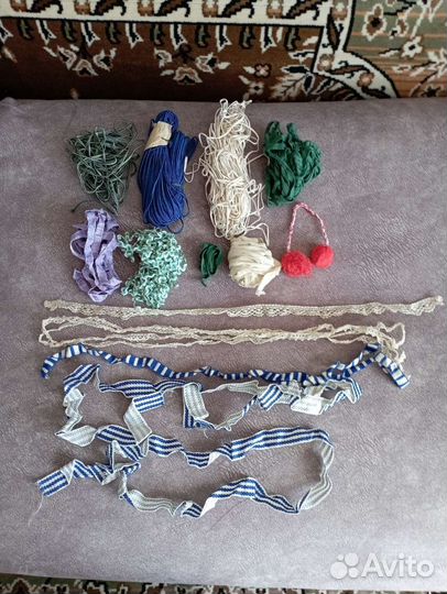 Тесьма, сутаж, кружево СССР, цена за всё