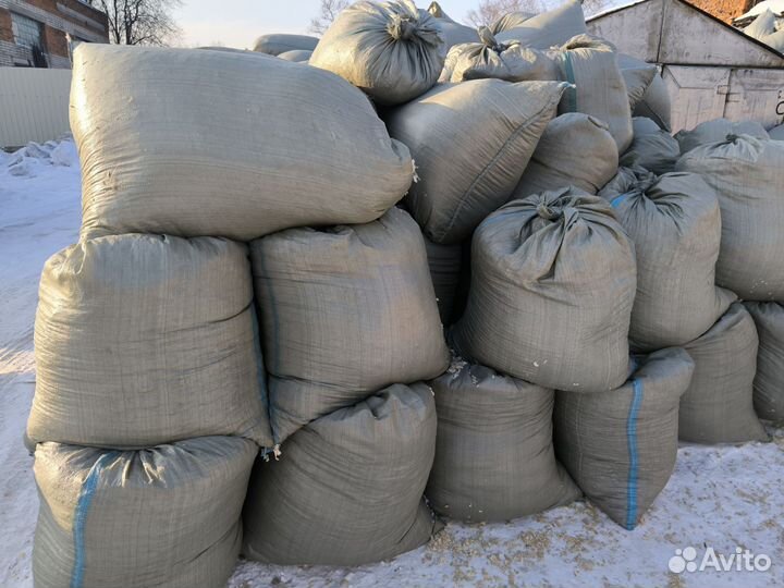 Опилки стружка в мешках