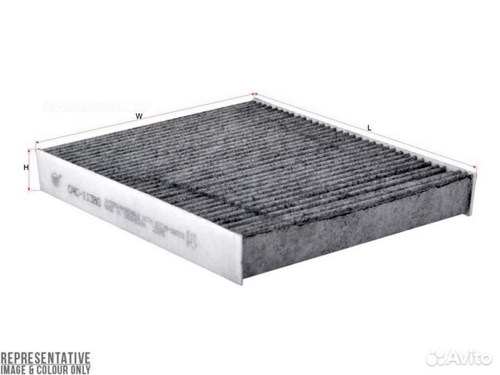 Sakura CAC11380 Фильтр салона угольный