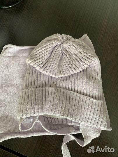 Шапка и снуд для девочки комплект