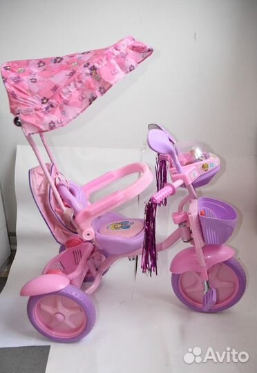 Детский трехколесный велосипед 3127 розовый