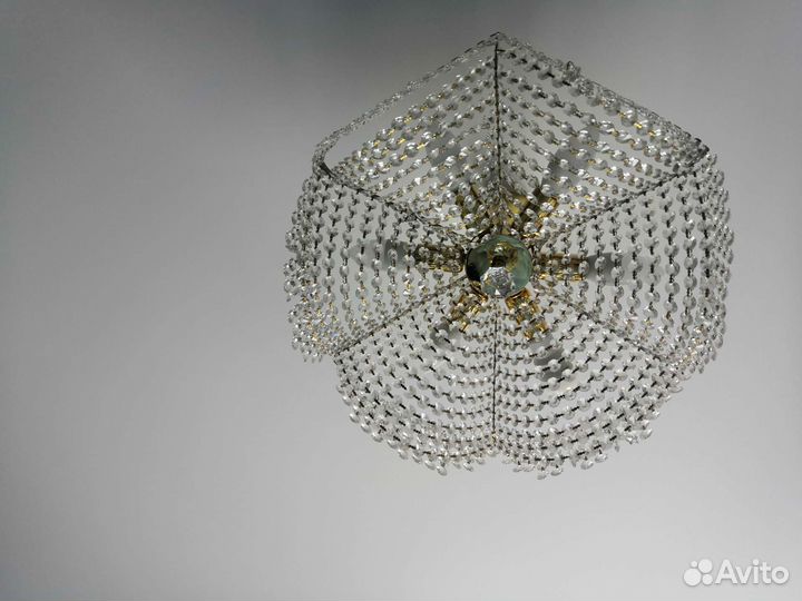 Люстра хрустальная чехословакия