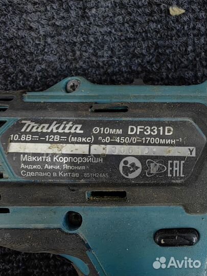 Шуруповерт makita DF 331 D продам