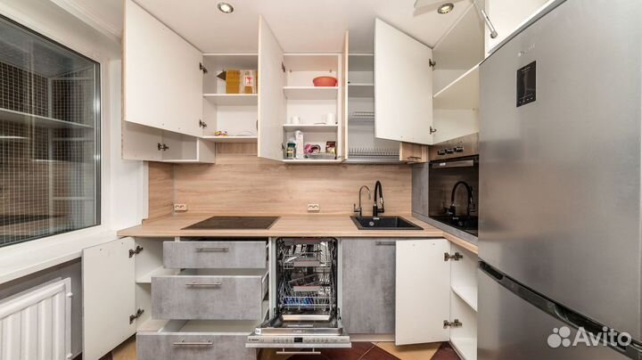 Кухонный гарнитур Орио угловая и прямая