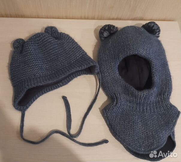 Шапка шлем для мальчика зима