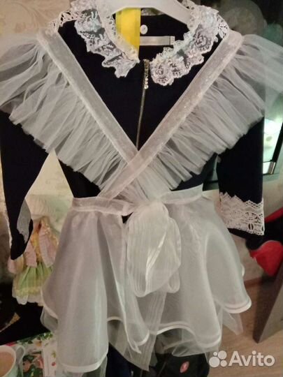 Белый Школьный фартук