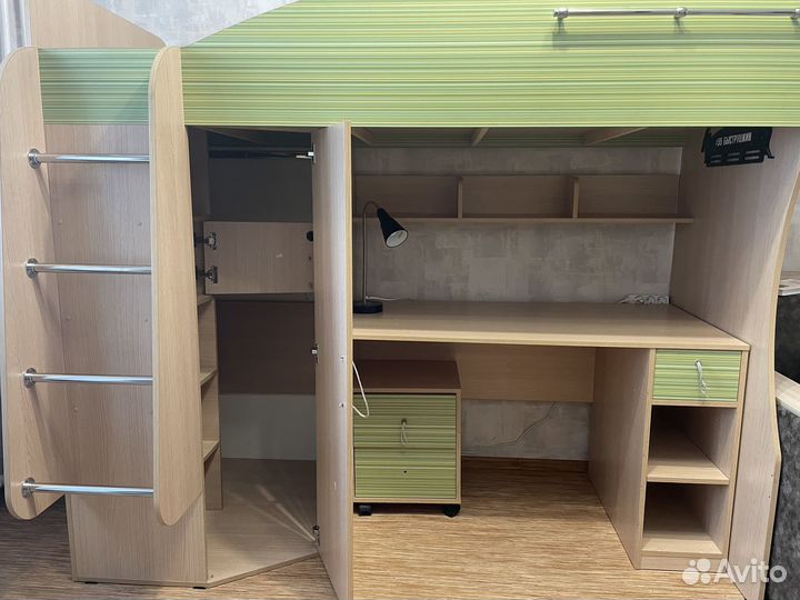 Школьная стенка для подростка с кроватью