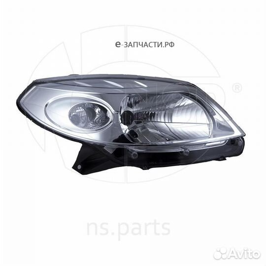 NSP NSP078200733877 Фара правая renault Sandero хром