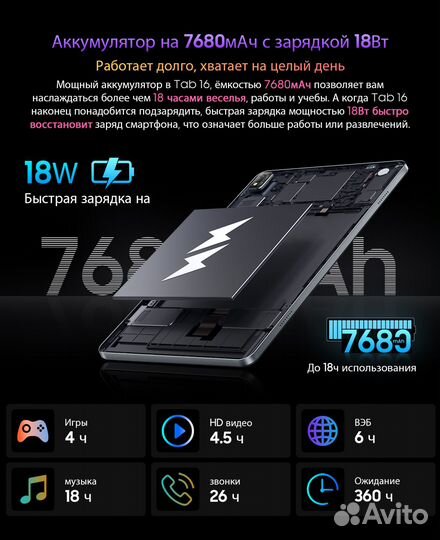 Планшет Blackview Tab 16 8\256Gb 11
