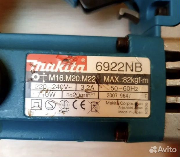 Динамометрический ключ Makita 6922NB N1/Г37