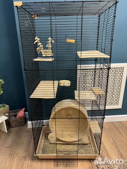 Клетка для грызунов шиншилл, дегу, хорьков