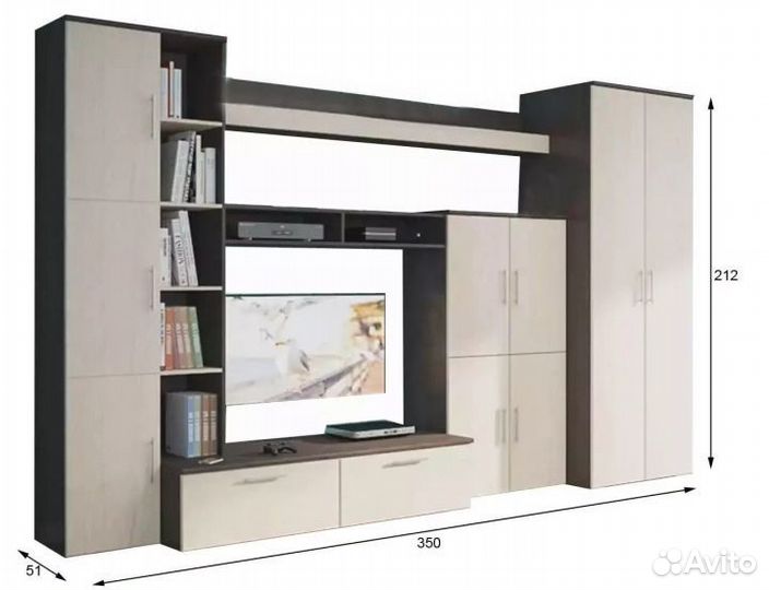 Стенка Мальте Венге, Дуб