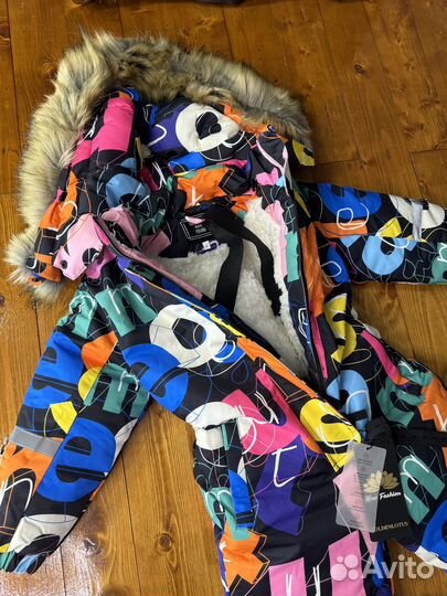 Комбинезон на девочку зимний размер 104