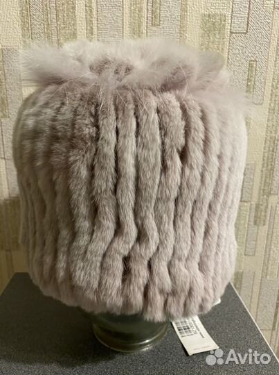 Шапка из меха кролика