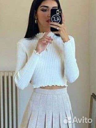 Кофта Топ тёплый плотный с длинными рукавами