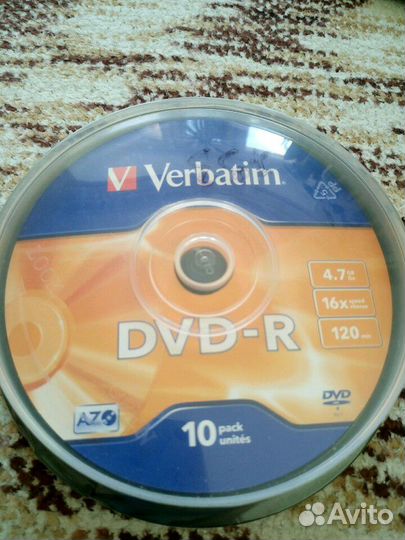 Диски DVD-R 10 шт