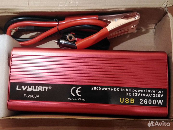 Мощный инвертор преобразователь автоинвертор 2600w
