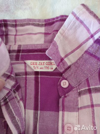 Рубашка туника для девочки, 5-6 лет